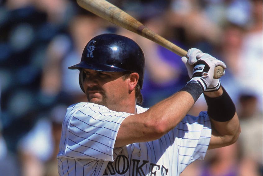 Canadian Larry Walker was elected to the Baseball Hall of Fame on Tuesday. (GETTY IMAGES)