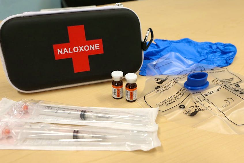  Naloxone kits like the one pictured here can temporarily reverse opioid overdoses. (Michelle Berg/Saskatoon StarPhoenix)