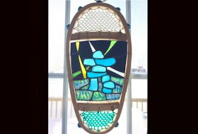 George Andrews has created many stained glass pieces over the years.
