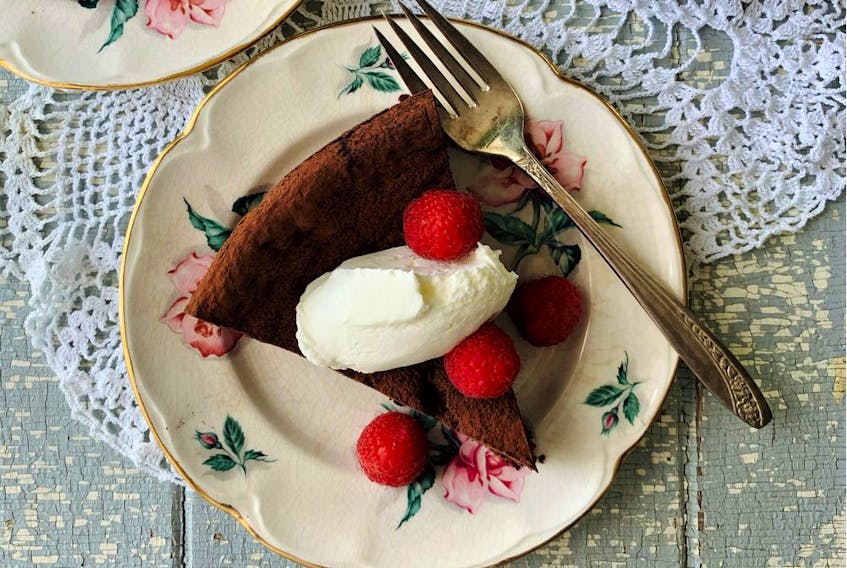 Flourless chocolate cake (photo by Renee Kohlman)