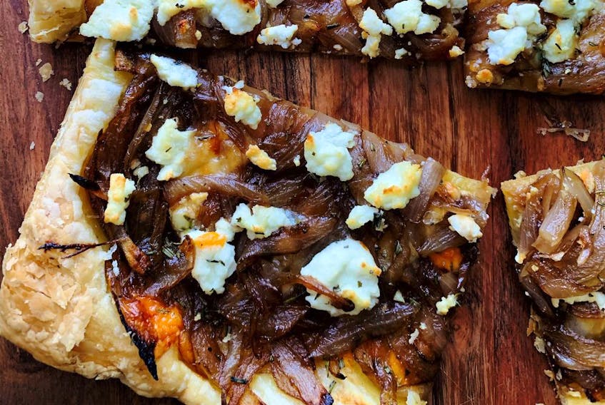 Three cheese onion tart (Renee Kohlman)