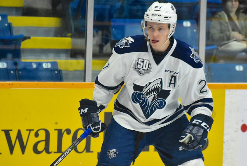 Carson MacKinnon is in his fourth season with the Rimouski Oceanic.