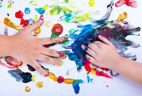Finger painting - a messy classic.