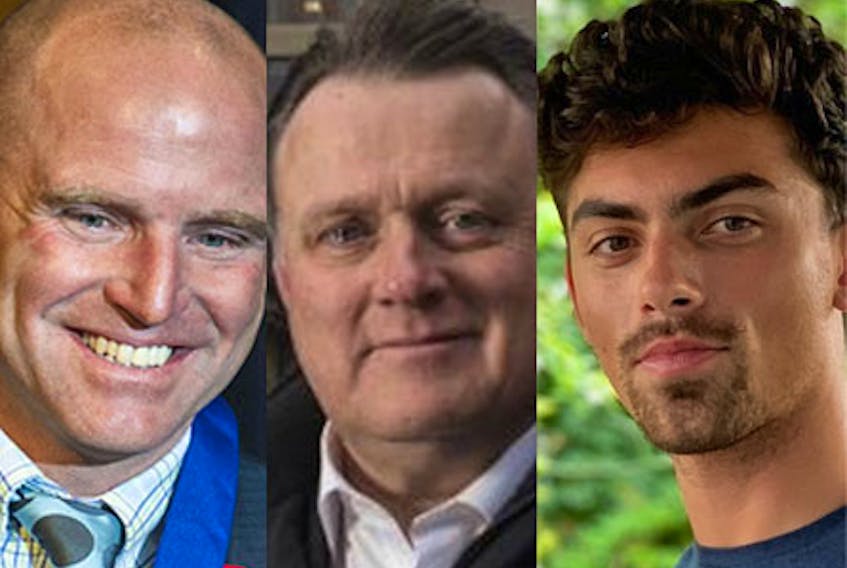 Halifax mayoral candidates Coun. Matt Whitman, incumbent Mike Savage and political newcomer Max Taylor. - Staff, Facebook