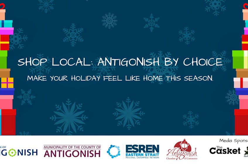 The Shop Local: Antigonish By Choice image will be a familiar site in town this December.