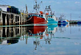 Fishing boats sit docked in Pinkney's Point, Yarmouth County. The seafood industry has had to navigate a COVID pandemic in 2020 and 2021. TINA COMEAU PHOTO