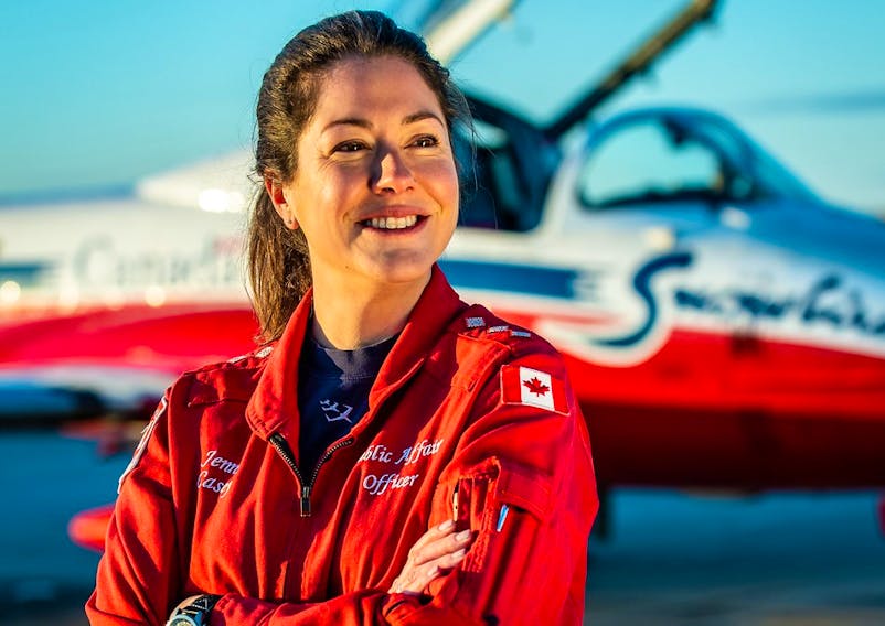 Capt. Jennifer Casey of Halifax, the Snowbirds' public affairs officer, died in Sunday's crash in Kamloops, B.C. - Canadian Armed Forces