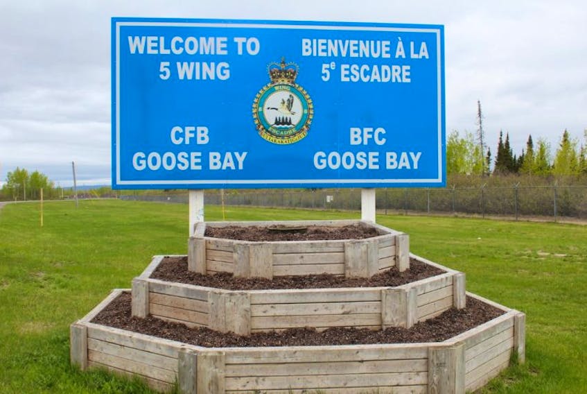 Thirteen people displaced by last month's flooding in Mud Lake are temporarily being housed at 5 Wing Goose Bay. 