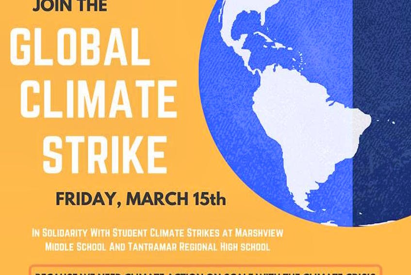 Sackville students have organized a climate strike to coincide with the thousands of other strikes happening around the world tomorrow as part of the Global Day for Climate Action.