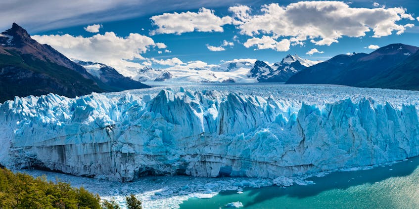 The Perito Moreno Glacier Calving into Lake (Lago) Argentino, Los Glaciares National Park, El Calafate, Patagonia, Argentina. - Patrick Poendl