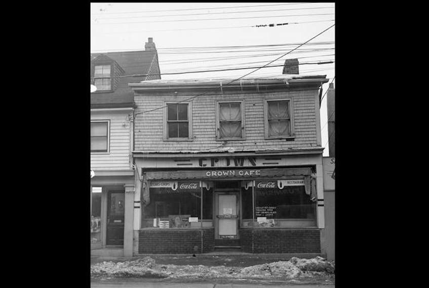 The Crown Cafe on Gottingen Street in Halifax was wrecked on consecutive nights of anti-Chinese rioting in February of 1919. HRM Archives / City of Halifax Engineering and Works Department