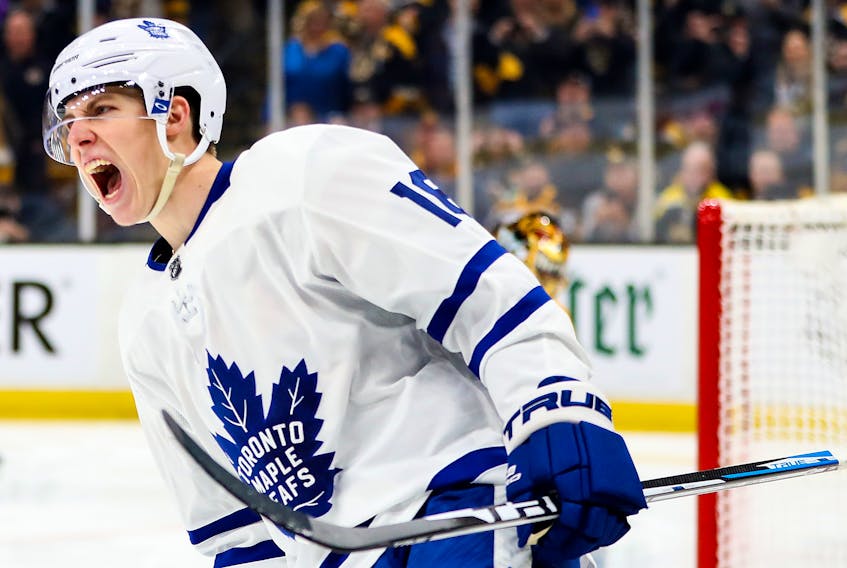 Talented winger Mitchell Marner has yet to sign a new contract with the Maple Leafs. (Adam Glanzman/Getty Images)