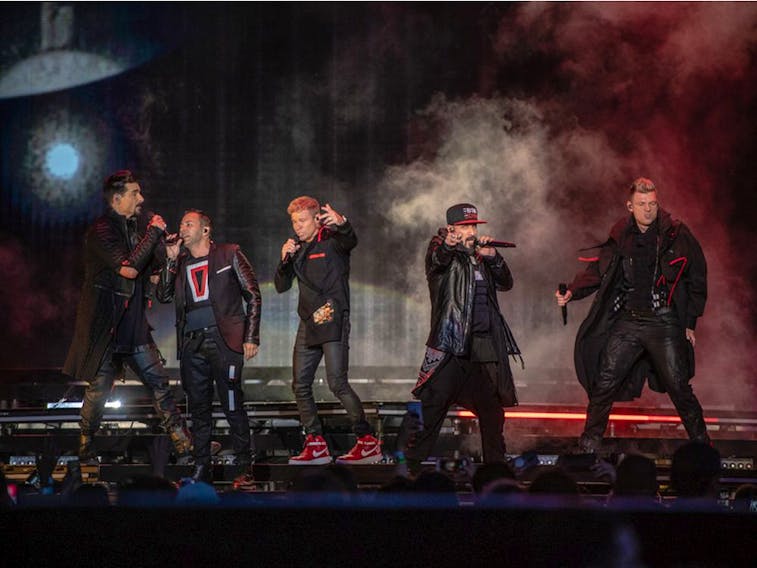 The Backstreet Boys performed at RBC Bluesfest in Ottawa on Sunday.