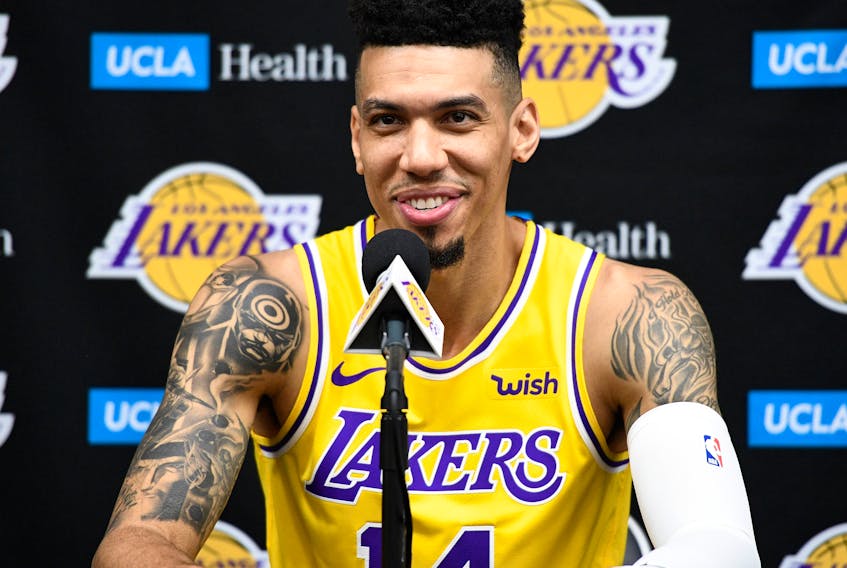 Now with the Los Angeles Lakers, Danny Green played a big part in the Raptors’ championship run last season.  Robert Hanashiro/USA TODAY Sports