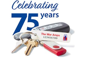 The War Amps key tag service is celebrating its 75th anniversary this year.
