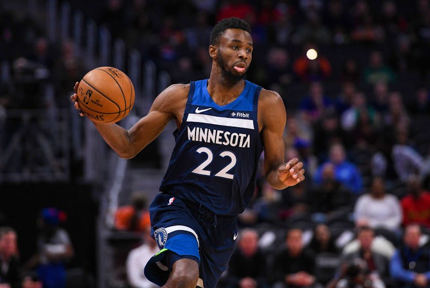 After starting the season so hot, Timberwolves guard Andrew Wiggins is trying to find his form once again.  Tim Fuller-USA TODAY Sports 