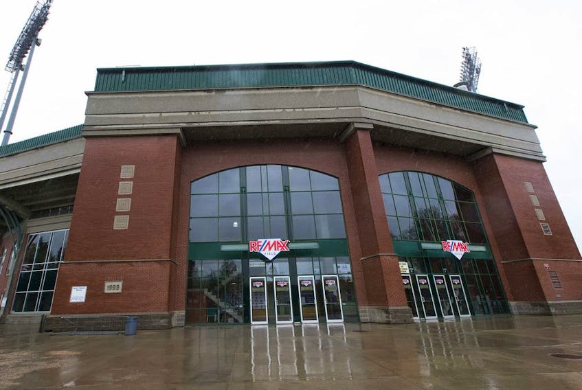 The city has signed a new 10-year deal with a group led by Randy Gregg for baseball to remain at Re/Max Field, shown on rainy Thursday, May 21, 2020.