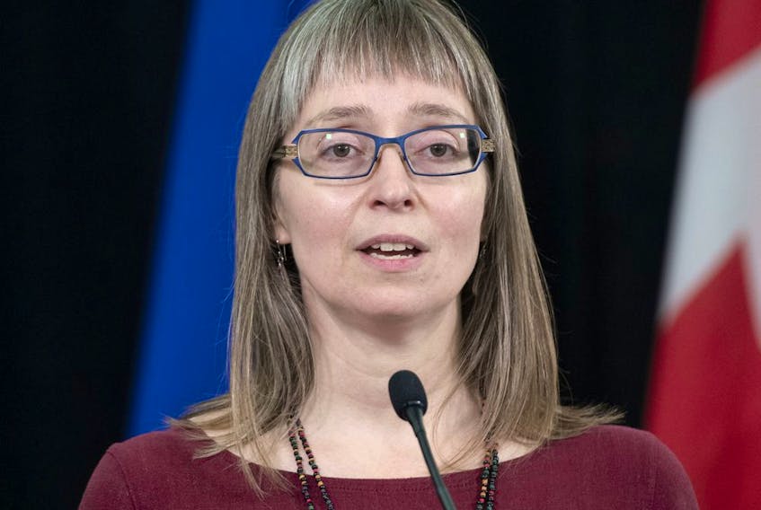 Alberta's chief medical officer of health Dr Deena Hinshaw