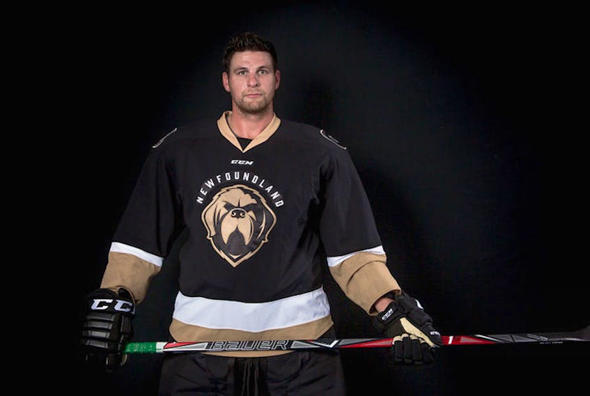 Adam Pardy has yet to suit up with the Newfoundland Growlers this season, but he is travelling with the team which plays the third game of a five-game road trip tonight in northeastern Florida against the Jacksonville Icemen. — Newfoundland Growlers photo