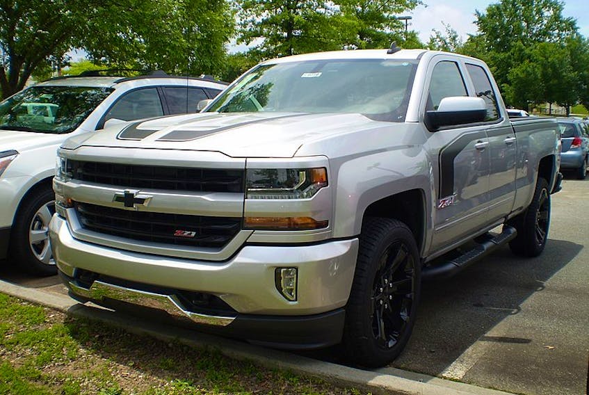 The 2017 Chevrolet Silverado (pictured) along with the 2017 GMC Sierra were the most stolen vehicle in Atlantic Canada, according to the 2020 Insurance Bureau of Canada's top-10 most stolen vehicles report released recently.