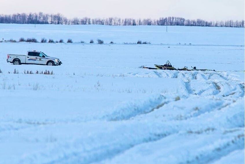 Spirit River RCMP responded to an emergency signal from a helicopter in the Birch Hills County area near Eaglesham, which is approximately 480 kilometres north of Edmonton, just before 9 p.m. on Friday, Jan. 1, 2021. 