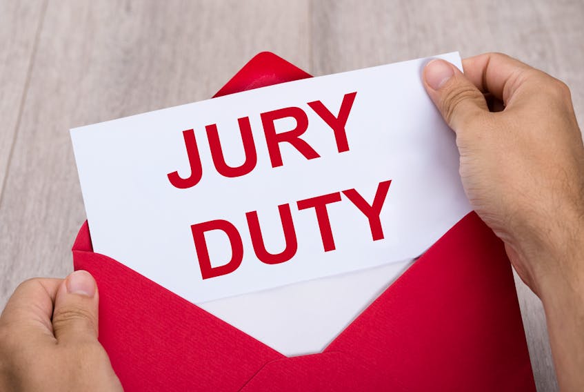 A jury duty summons.