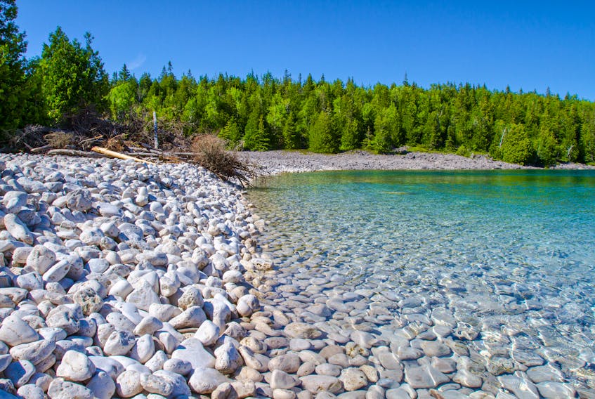 The shores of the Bruce Peninsula, Ont.
