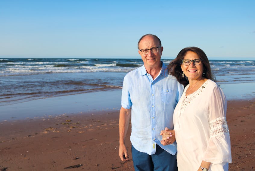 Scott and Laura-Lee Lewis, pictured at Dalvay Beach, feel that giving an insurance policy is the most affordable way to make a substantial gift to the QEH Foundation and the Community Foundation of P.E.I.