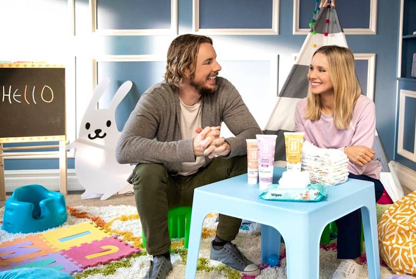 Hello Bello is an organic baby product line launched by Kristen Bell and Dax Shepard.