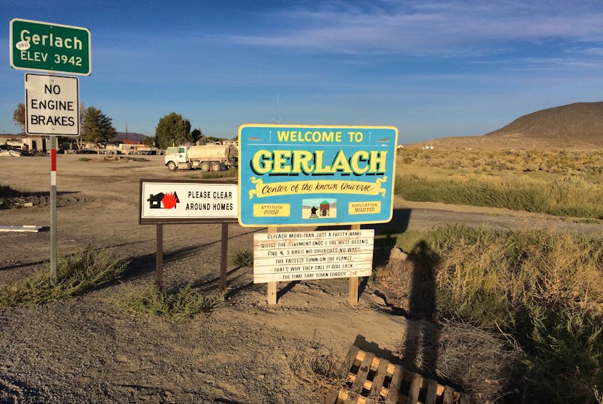 “Center of the known Universe,” Gerlach, Nevada. —
