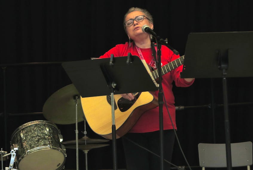 Christine Lafitte, choir director of the Buchans Community Choir, is no stranger to singing and she took on a couple of big songs - “I Will Survive”, a Gloria Gaynor song and Katy Perry's “Firework” during their concert June 5.