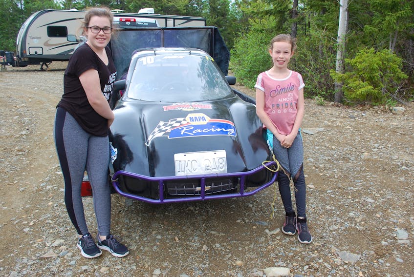 Sisters Grace Melendy and Kate Melendy pictured in front of Kate’s bandolero car on Sunday, June 24.