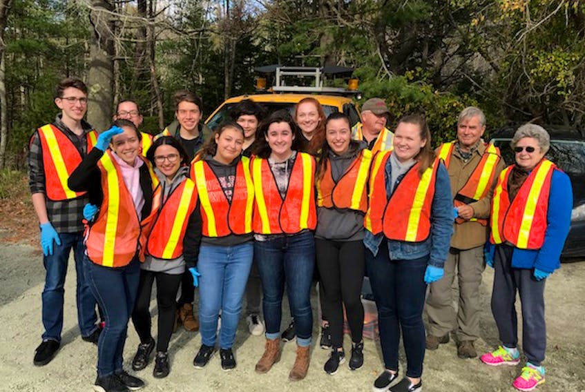 The Liverpool Regional High School’s Key Club recently participated in an garbage clean up of Exit 19. This marks the 12th year the group has participated in the clean up.