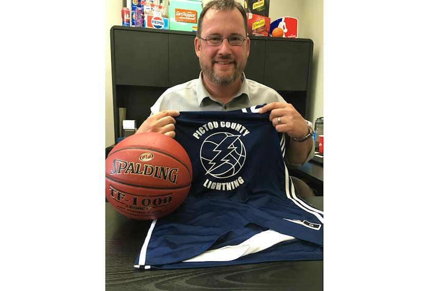 Peter Douthwright’s personal goal as president of Pictou County Lightning Basketball Association is to turn out good basketball players who will one day want to share their positive experiences with younger aspiring athletes.
