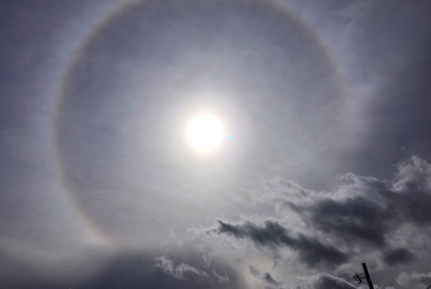 Elaine Shea captured this image of a halo around the sun from Donkin, N.S.