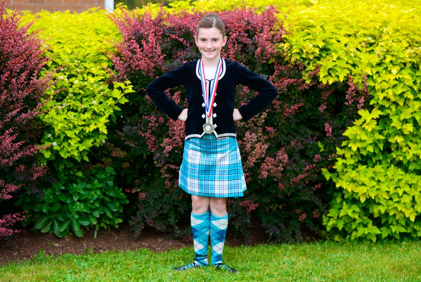Nappan’s Lilly MacDonald earned a gold and bronze medal in the highland dancing competition at the 2018 Gathering of the Clans in Pugwash on Monday.