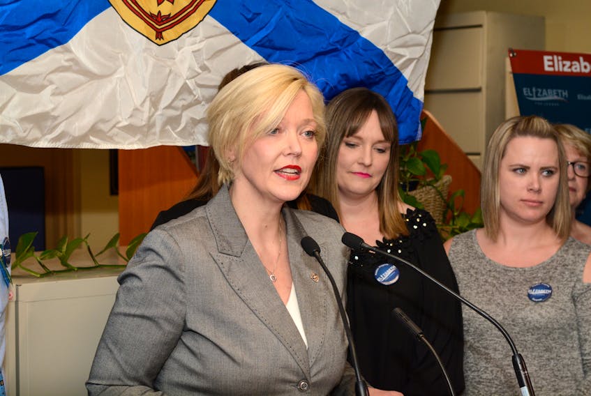 Cumberland North MLA Elizabeth Smith-McCrossin announces her bid for the leadership of the Nova Scotia Progressive Conservative Party on Tuesday.