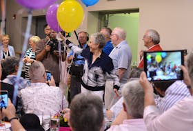 Anne Murray waved to fans at the VIP meet-and-greet on July 27 at the Dr. Carson & Marion Murray Community Centre in Springhill.
