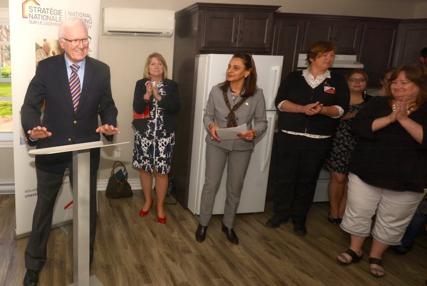 Bill Casey, MP for Cumberland Colchester, also spoke at the opening of the new home.