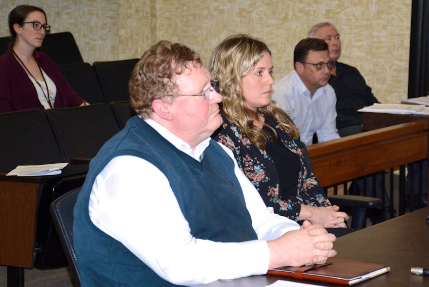 Randy Thompson, manager at Sunset Industries, and Julie Matheson, chief executive officer at Sunset, spoke to county council Wednesday night in Upper Nappan. They asked the county help them acquire a $40,000 line of credit from the bank to help with operating costs for their new store in Oxford, which will open in March.
