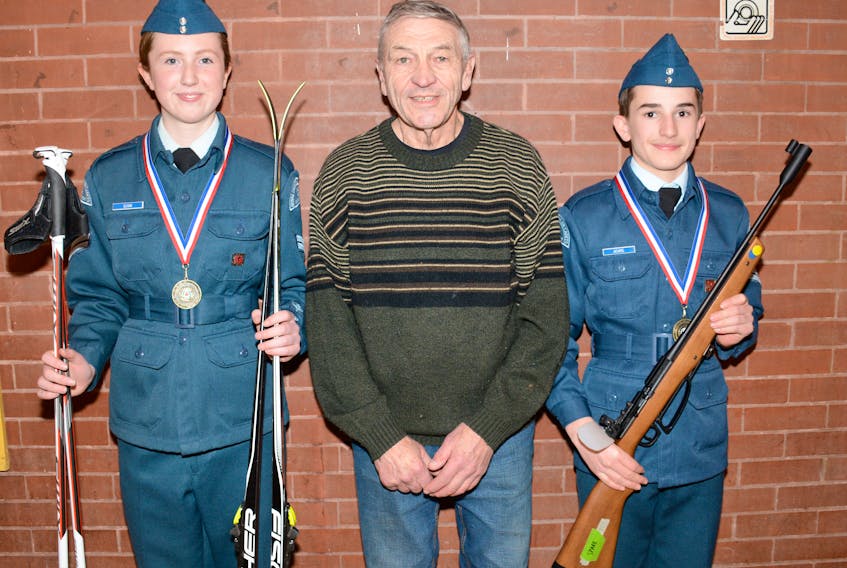 Serah Quinn and John Adams, along with their coach Jack Stone, will travel to Brookvale, P.E.I. on March 7 to compete at the 2018 Cadet National Championships. Quinn and Adams recently won gold at the P.E.I./Nova Scotia Cadet Biathlon Championships, which was also held in Brookvale.
