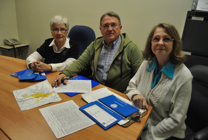 Organizing committee members of the Amherst chapter of the Kidney Foundation of Canada, (from left) Sharon Gould, Rodney Long and Linda Dobson are getting ready for their annual March Drive fundraising campaign. Missing is Greg Wilson.
