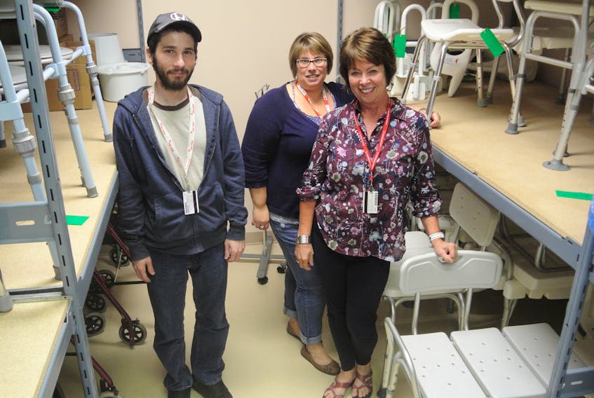 At Amherst’s Red Cross [from left] Andrew Dunlop, Angie Lohnes and Pat Comeau are just a trio of faces that help the community, county, province and country in small ways. They are looking for new faces to help the good work they are doing. 

Christopher Gooding/Amherst News