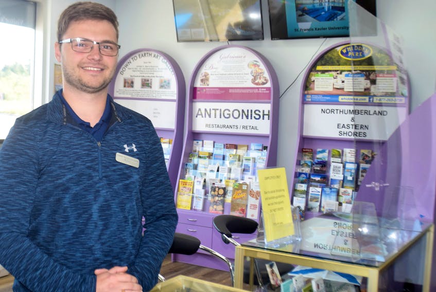Tyler MacLaughlin is a travel counselor at the Antigonish Visitor Information Centre.