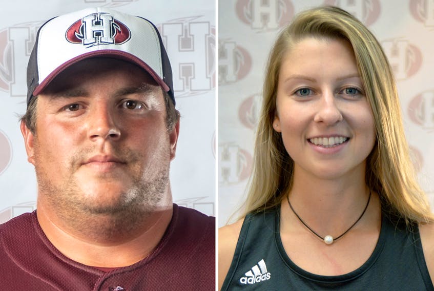 Rebecca Levy and Tyler Johnston are student-athletes at Holland College.