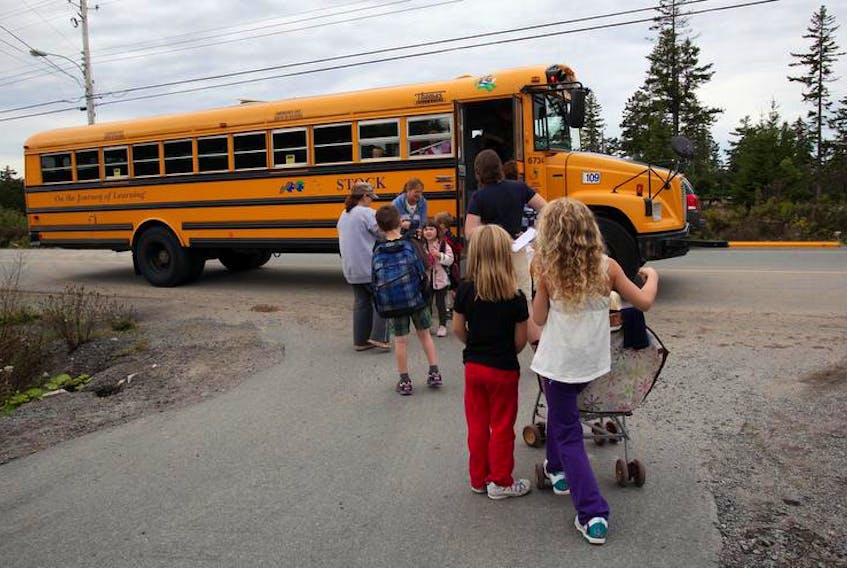 Darla Haverstock is upset after all long wait for a school bus led to her child’s Hammonds Plains school marking her absent.