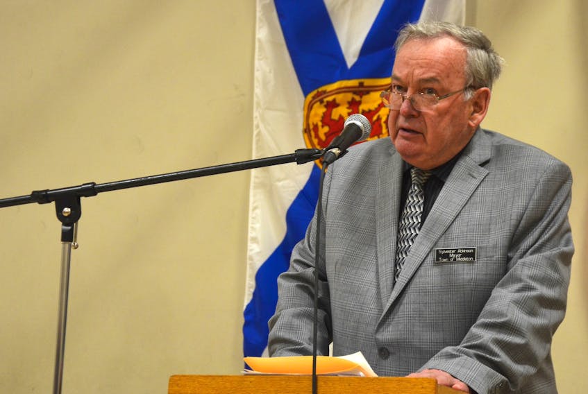 Middleton Mayor Sylvester Atkinson announced that the town has purchased land across from town hall for a new community centre and fire hall. He made the announcement at the Middleton Fire Department’s annual banquet April 6.