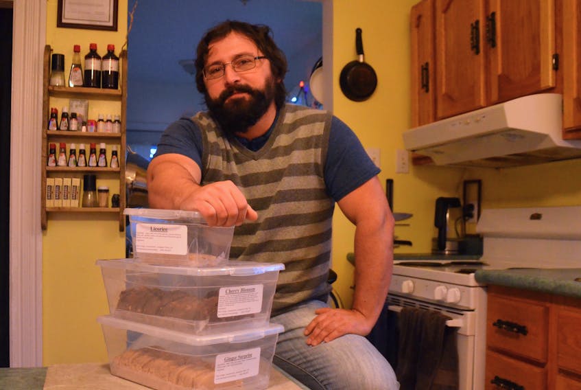 Den Johnson of Den’s Fudge in Lawrencetown creates fudge in about 30 flavours, many of them based on his childhood memories of penny candy, ice cream, and other flavours – like root beer popsicles. It’s not just him. The fudge he sells at farm markets, fairs, and festivals is also a sweet, nostalgic treat for many of his customers.