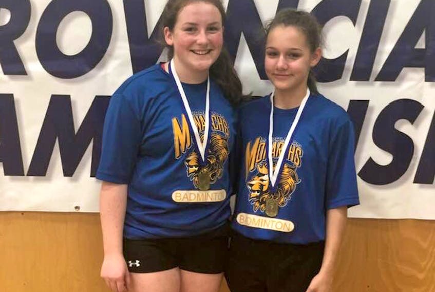 Emma Johnson and Odessa Baker were the gold medal winners at the junior division of the NSSAF provincial championships.