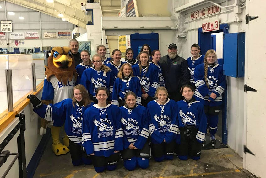 The Bridgetown Regional Community School Hawks edged the Middleton Monarchs 3-2 in a come-from-behind win Friday night in the Bridgetown squad’s home opener in Valley High School Hockey League action. The last time the two teams met it ended 3-3.